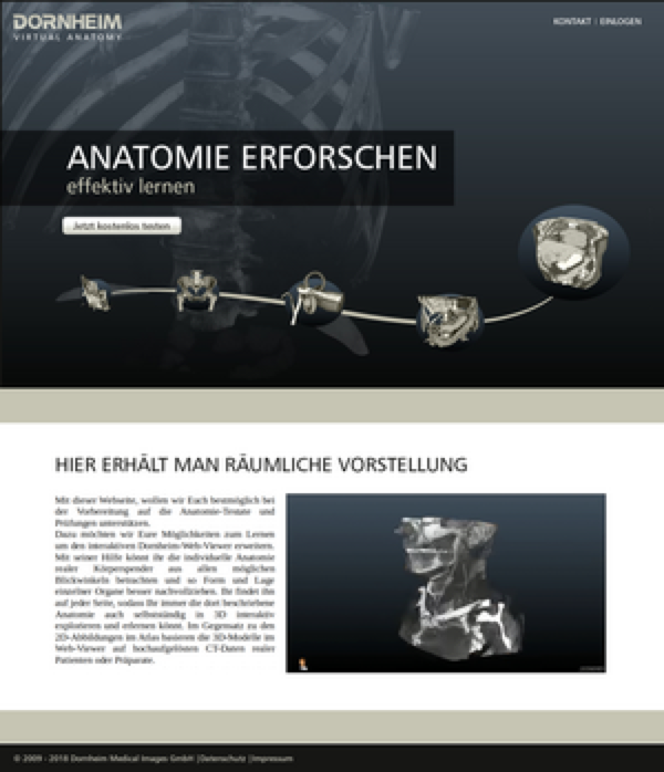 VirtualAnatomy – interactive 3D anatomy learning platform